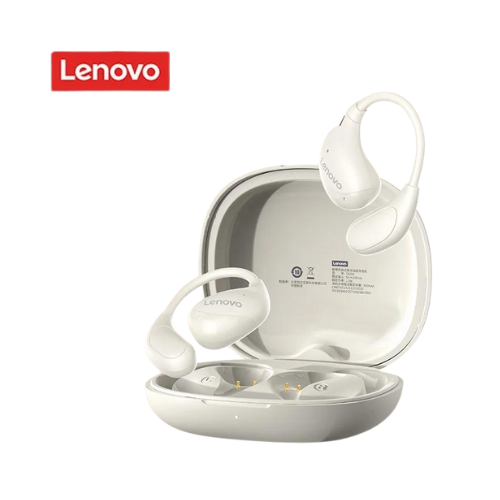 AURICULAR BLUETOOTH 5.4 OWS LENOVO MANOS LIBRES TA330 BEIGE DEPORTIVOS Open-Ear Wireless Sound BATERIA 300 MAH