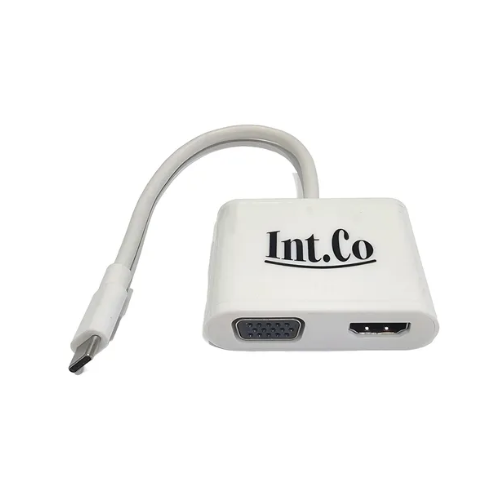 HUB ADAPTADOR 4 EN 1 TIPO C MACHO A HDMI 4K, VGA HEMBRA 3.0