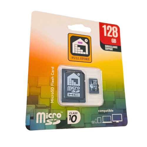 MEMORIA MICRO SD 128GB 100MB/S FULL STORE CLASE 10 + ADAPTADOR SD