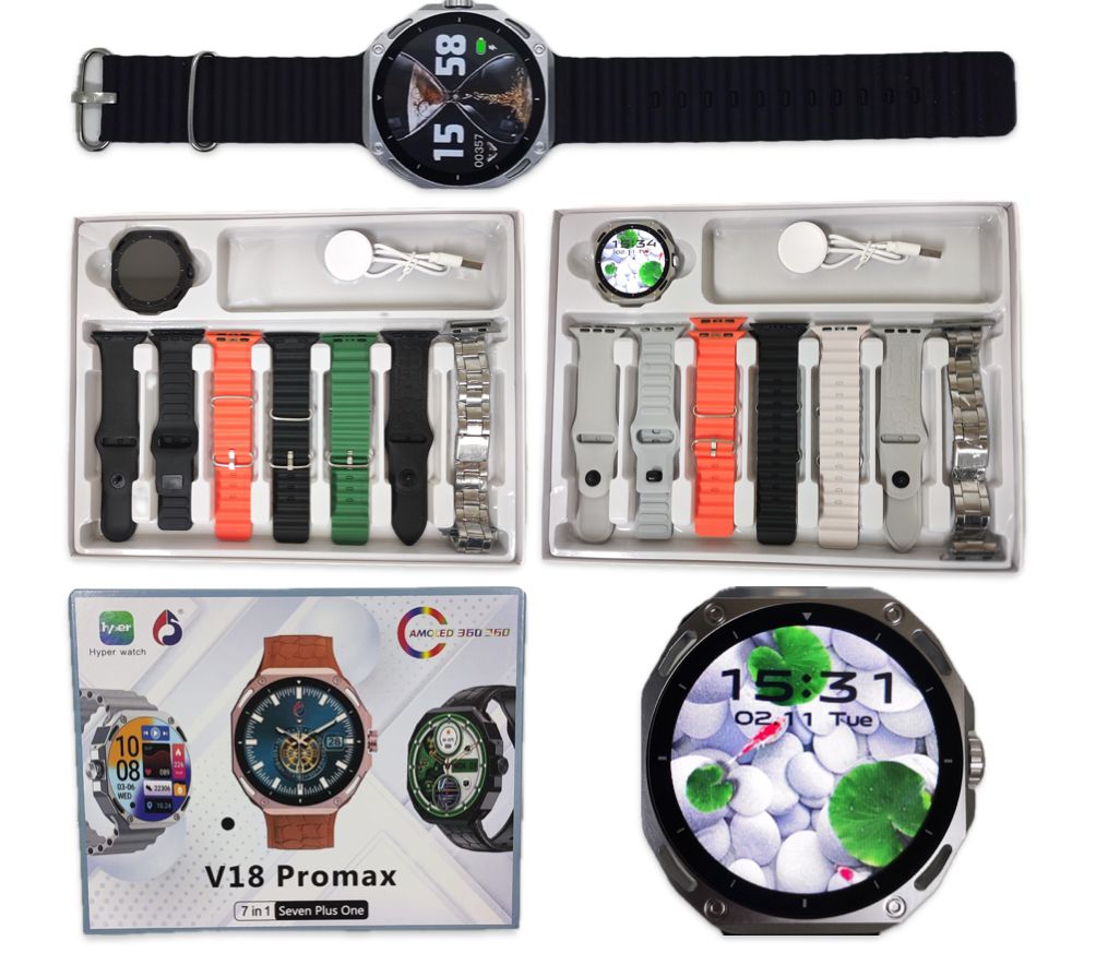 RELOJ INTELIGENTE SMARTWATCH V18 PROMAX BLUETOOTH LCD MALLA SILICONA ANDROID, IOS - Image 2