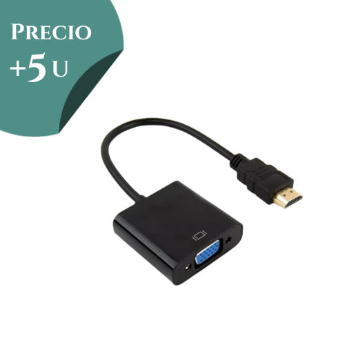 ADAPTADOR HDMI MACHO A VGA HEMBRA (sin cable audio) SUONO *** PRECIO COMPRANDO + 5 UNIDADES ***