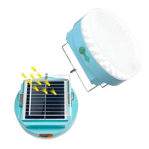 LUZ LED PORTATIL SOLAR RECARGABLE USB C CAMPING 3 INTENSIDADES LUZ BLANCA - Image 2