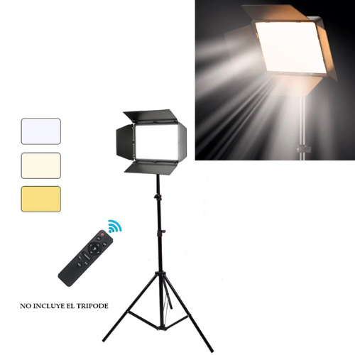 PANEL LAMPARA DE ILUMINACION ESTUDIO LUZ LED RL-900 PARA FOTOGRAFIA 22X15CM REGULADOR INTENSIDAD