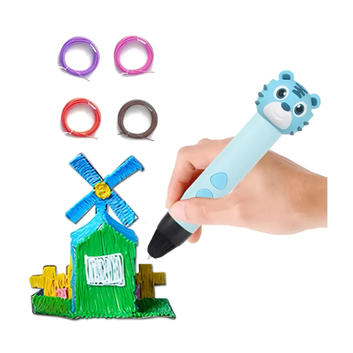 LAPIZ 3D IMPRESORA CON PANTALLA DISEÑOS ANIMAL INCLUYE FILAMENTO