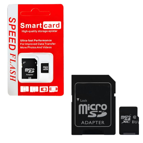 MEMORIA MICRO SD 128GB CLASE 10 + ADAPTADOR SD SMART CARD SPEED FLASH