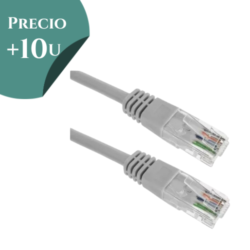 CABLE DE RED UTP PATCH CORD SEISA 2MTS CAT6 GRIS *** PRECIO COMPRANDO + 10 UNIDADES ***