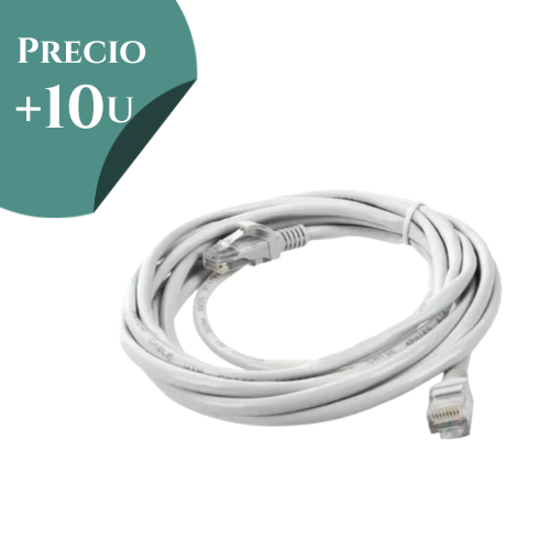 CABLE DE RED UTP PATCH CORD UTP 3 MTS CAT6 *** PRECIO COMPRANDO + 10 UNIDADES ***