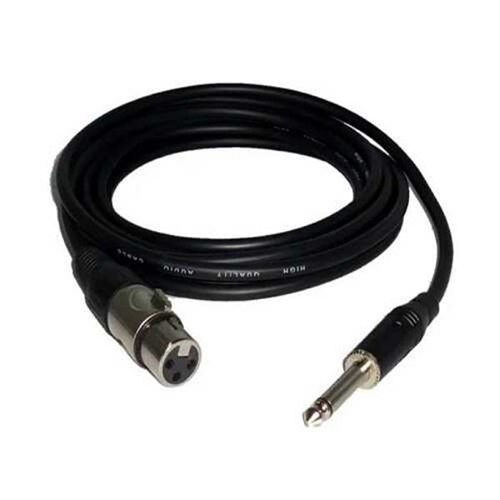 CABLE MICROFONO PLUG 6.5 MONO A CANON HEMBRA 5 METROS FULLTOTAL
