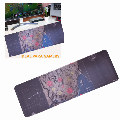 PAD MOUSE DISEÑO MAPA CON ANTIDESLIZANTE GAMING 30X70