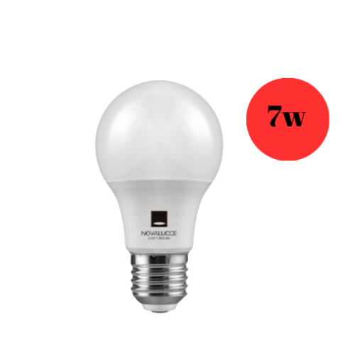 LAMPARA FOCO LED 7W LUZ FRIA ROSCA E27 NOVALUCCE A55