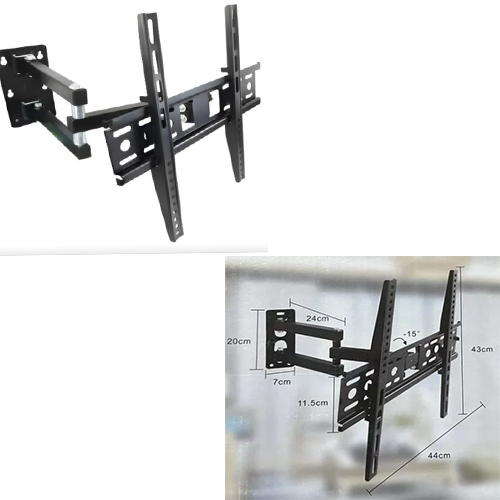 SOPORTE TV LED LCD BRAZO DOBLE 26" A 55" VESA 75X75 100X100 200X200 300X300 400X400 GIRA 180 GRADOS SOPORTA 35KG