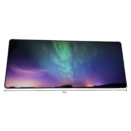 PAD MOUSE AURORA CON ANTIDESLIZANTE GAMING 30X70 EN CAJA