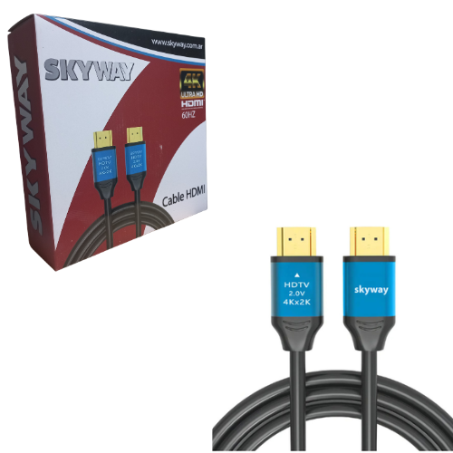 CABLE HDMI A HDMI 15 METROS 4K ULTRA HD 60HZ SKYWAY CAJA