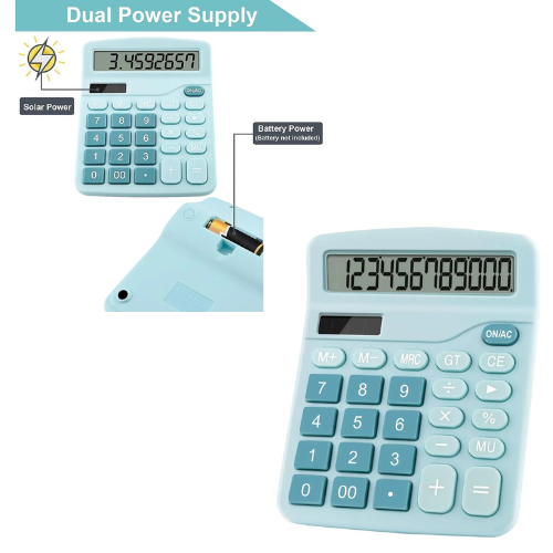 CALCULADORA MESA 12 DIGITOS SOLAR Y PILA