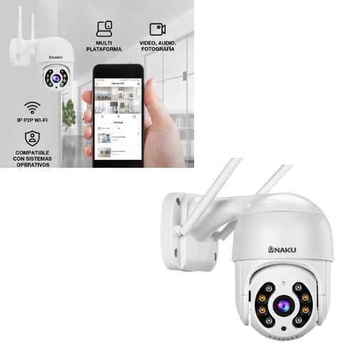 CAMARA SEGURIDAD VR IP WIFI 4MP FULL HD EXTERIOR MOTORIZADA 5X C/F