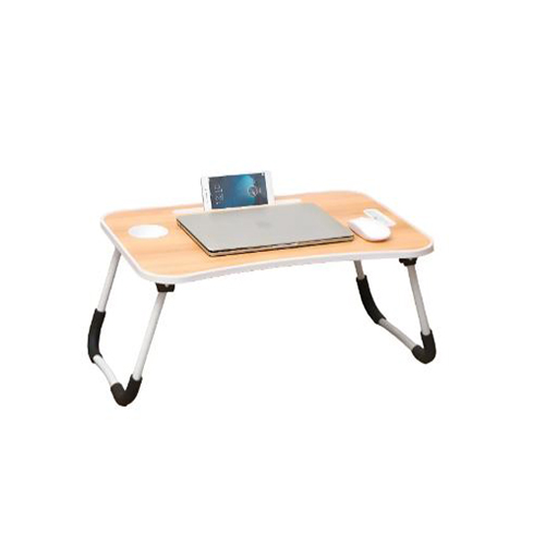 MESA SOPORTE NOTEBOOK PLEGABLE DESAYUNO PORTA VASO MARRON