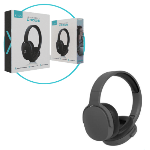 AURICULAR BLUETOOTH INALAMBRICO 5.0 CROWS XAEA RECARGABLE NEGRO