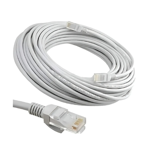 CABLE DE RED PATCH CORD CAT6 UTP 5 MTS BLANCO / GRIS