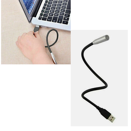 LUZ USB FLEXIBLE 1 LED NOTEBOOK 37CM