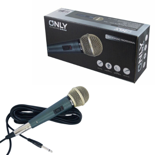 MICROFONO CABLE PROFESIONAL ONLY METALICO CABLE DESMONTABLE 5MTS