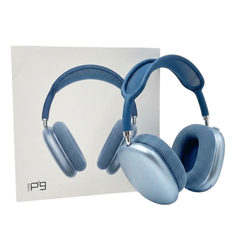 AURICULAR BLUETOOTH VINCHA MANOS LIBRES MICROFONO P9 AZUL