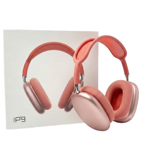 AURICULAR BLUETOOTH VINCHA MANOS LIBRES MICROFONO P9 ROSADO