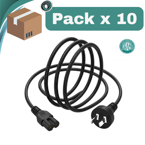 PACK X 10 ##CABLE INTERLOCK 2 RANURAS TIPO 8 INFINITO RADIO 1 MTS CERTIFICADO POR IRAM