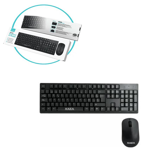 COMBO TECLADO Y MOUSE INALAMBRICO XAEA MODO-004F