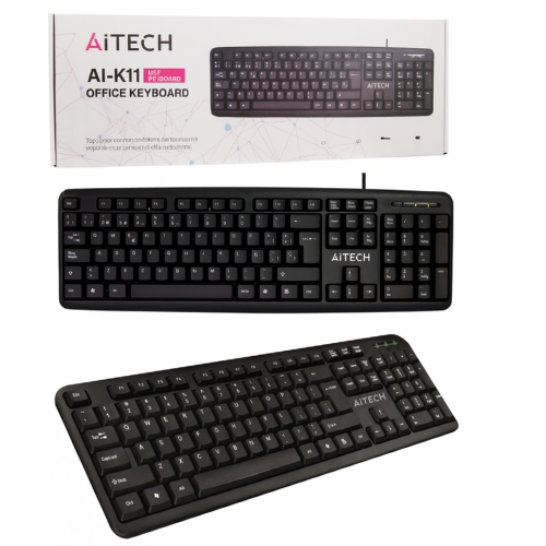 TECLADO PC CABLE USB 1.4MTS AITECH AI-K11