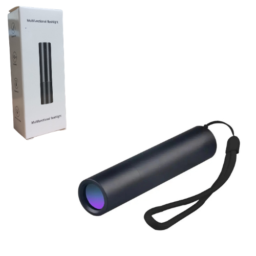 LINTERNA UV RECARGABLE USB -C PORTATIL CORREA DE MANO