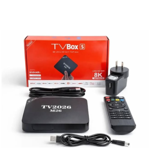 SMART TV BOX 8K ULTRA HD 8G+128GB ANDROID 15.0 Wi-Fi 2.4G + 5G
