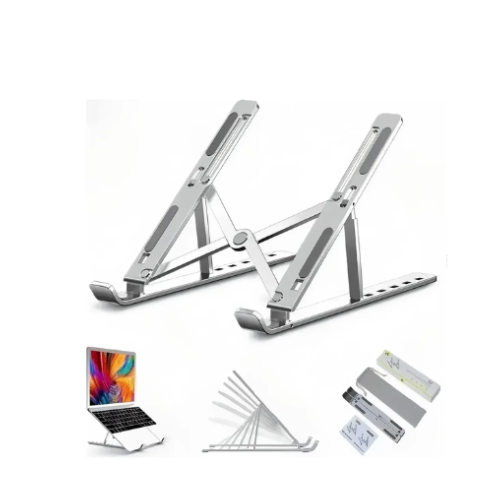 BASE SOPORTE 100% METAL PLEGABLE NOTEBOOK TABLET REGULABLE INCLINABLE