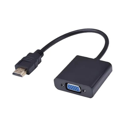 CONVERSOR ADAPTADOR HDMI MACHO A VGA HEMBRA (SIN CABLE DE AUDIO)