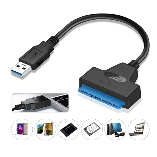 CABLE ADAPTADOR USB 3.0 A SATA 2.5 (DISCO RIGIDO A USB)