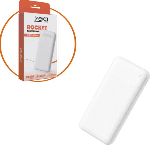 CARGADOR PORTATIL POWER BANK 20000 MAH YEXA MODY-00BQ ENTRADA MICRO/TIPO C SALIDA 2 USB