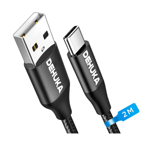 CABLE USB TIPO C A USB 2MTS DEHUKA CARGA RAPIDA