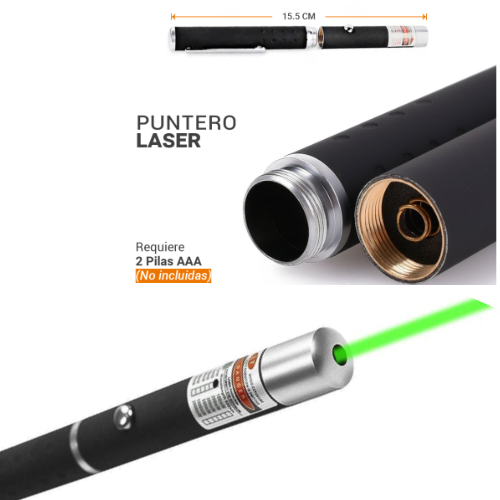 PUNTERO LASER VERDE 1000M A PILA VERDE