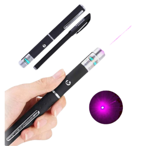 PUNTERO LASER VERDE 1000M A PILA 2 AAA VIOLETA