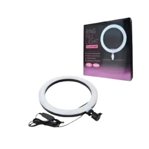 FLASH ARO DE LUZ LED CELULAR SELFIE REGULADOR INTENSIDAD + CONTROL / SIN TRIPODE