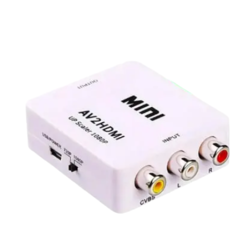 CONVERSOR RCA HEMBRA ENTRADA A HDMI SALIDA FULL HD 1080P (AV 2 HDTV)