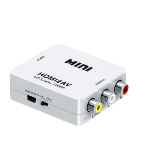 CONVERSOR HDMI HEMBRA ENTRADA HDMI2AV A 3 RCA HEMBRA SALIDA 1080P HDTV2AV