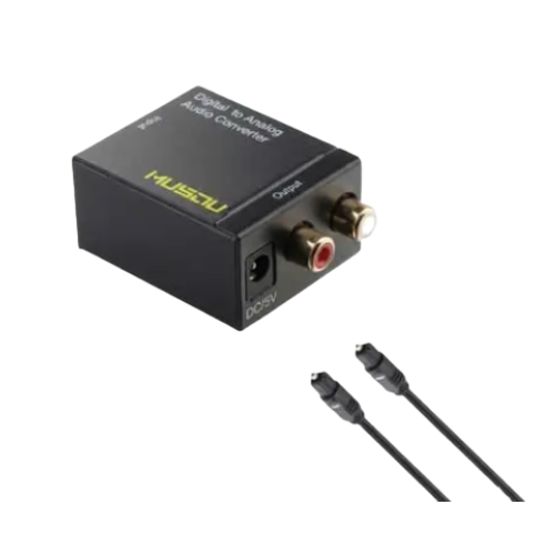 ADAPTADOR CONVERSOR AUDIO OPTICO A RCA JG-OPTICAL