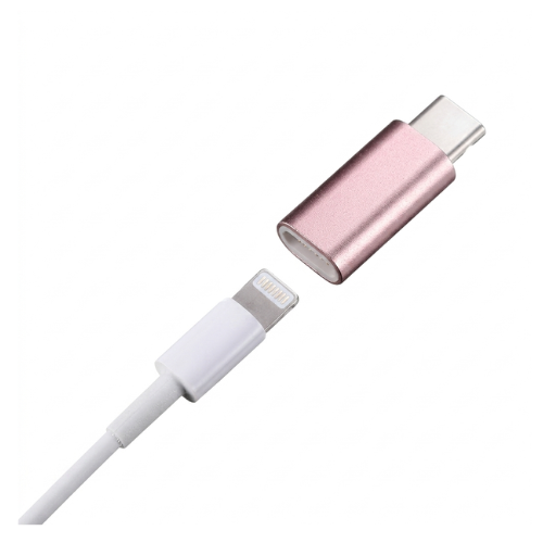 ADAPTADOR OTG IPHONE LIGHTNING MACHO A USB TIPO C HEMBRA MACHO
