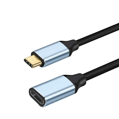 CABLE EXTENSION ALARGUE TIPO C MACHO A TIPO C HEMBRA 1.5MTS