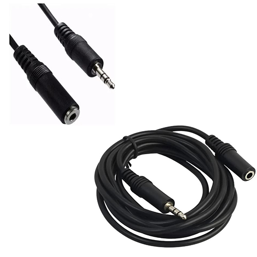 CABLE PROLONGADOR PLUG 3.5 MACHO ESTEREO A JACK 3.5 ESTEREO 2MTS
