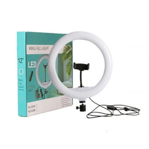 FLASH ARO DE LUZ LED 30CM REGULADOR INTENSIDAD CALIDO FRIO CELULAR SELFIE SIN TRIPODE