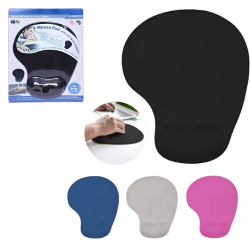 PAD MOUSE CON GEL APOYA BRAZO COLORES CALIDAD BLISTER S-02
