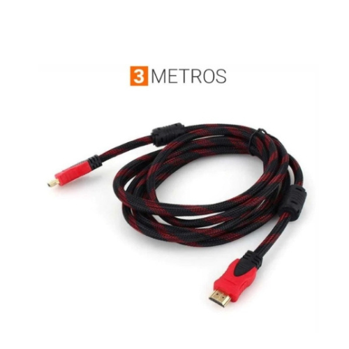 CABLE HDMI MACHO A HDMI MACHO DE 3 METROS MALLADO CON FILTRO