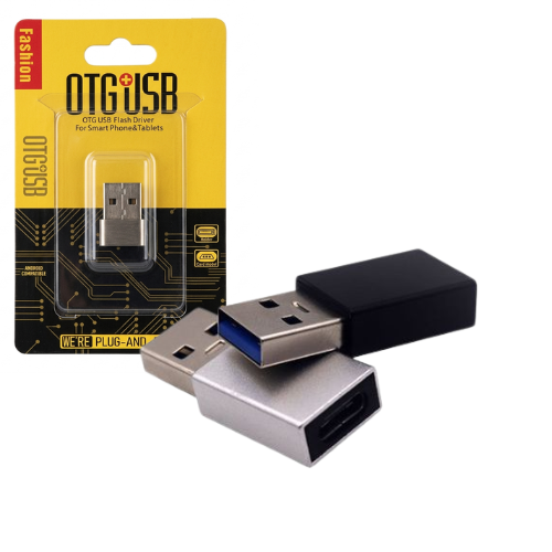 ADAPTADOR OTG USB 3.0 MACHO A TIPO C HEMBRA