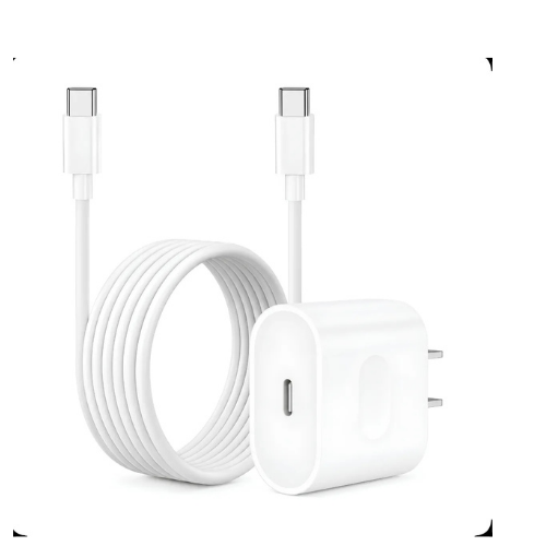 CARGADOR CABEZAL USB TIPO C + CABLE USB TIPO C CARGA RAPIDA 35W PARA APPLE IPHONE